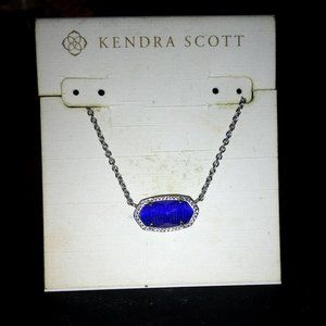 Kendra Scott Elisa Necklace Blue Cats Eye